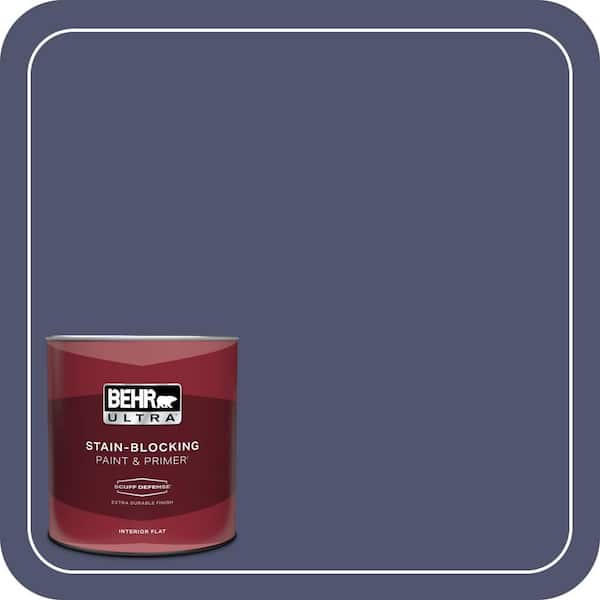 BEHR ULTRA 1 qt. #S540-7 Bossa Nova Extra Durable Flat Interior Paint & Primer