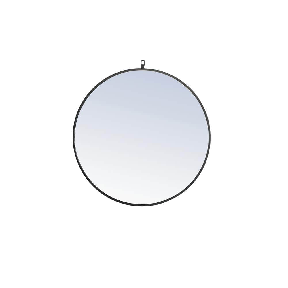 Timeless Home 32 in. W x 32 in. H x Contemporary Metal Framed Round