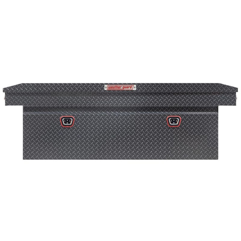 72 in. Gray Aluminum Full Size Deep Crossover Truck Tool Box