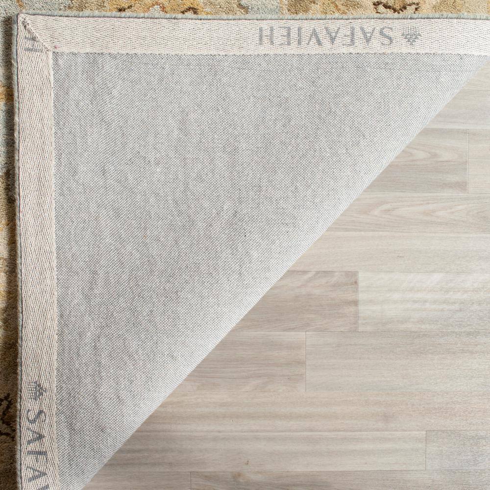 Light Blue Handmade Wool Tufted Runner Rug