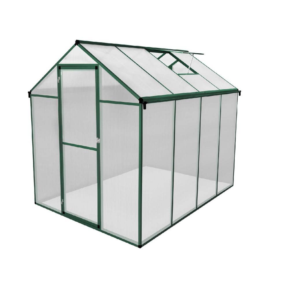 Sturdy 99.8 in. W x 74.8 in. D x 78.74 in. H Green Heavy-Duty Aluminum Poly