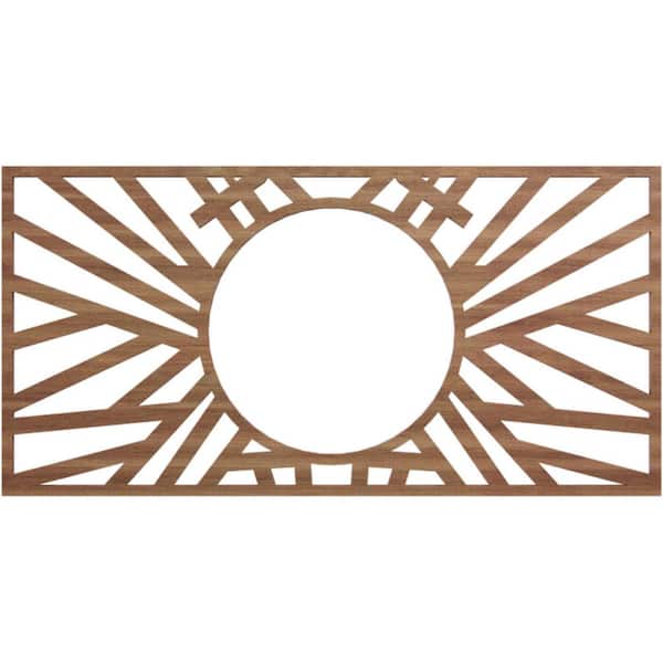 Ekena Millwork 0.375 in. x 5.875 in. x 8 in. Wood Medallion Moulding