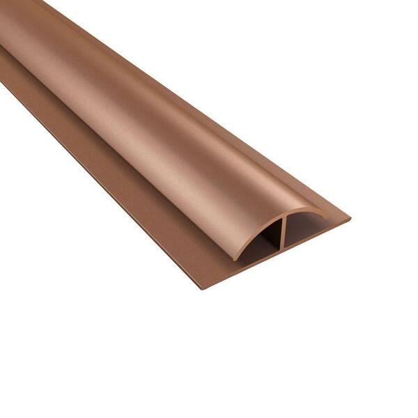 Fasade 4 ft. Large Profile Divider Trim in Argent Copper