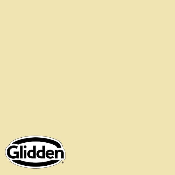 Glidden Premium 1 gal. PPG1108-3 Butter Cookie Semi-Gloss Exterior Latex Paint