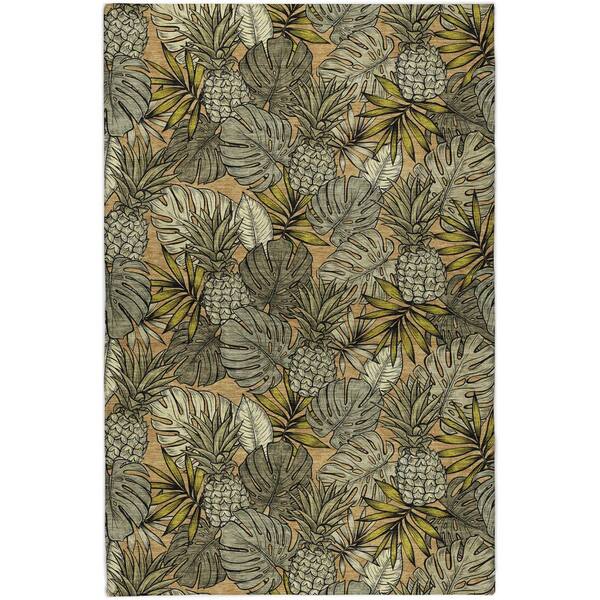Dream Shag Premium Machine Washable Abstract ADS206 Baja 8 ft. x 10 ft. Area Rug