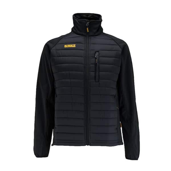 DEWALT Hybrid Mens Size X Large Black Nylon Polyester Water Resistant Insulated Jacket DXWW50003 BLK XL The Home Depot