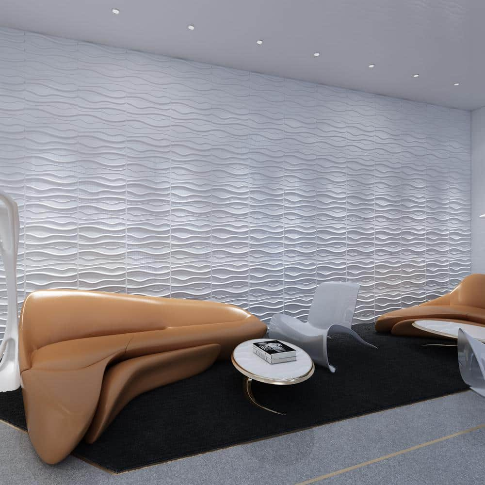 Mediterraneo 19.7 in. x 19.7 in. Decorative PVC 3D Wall Panels Hades ...