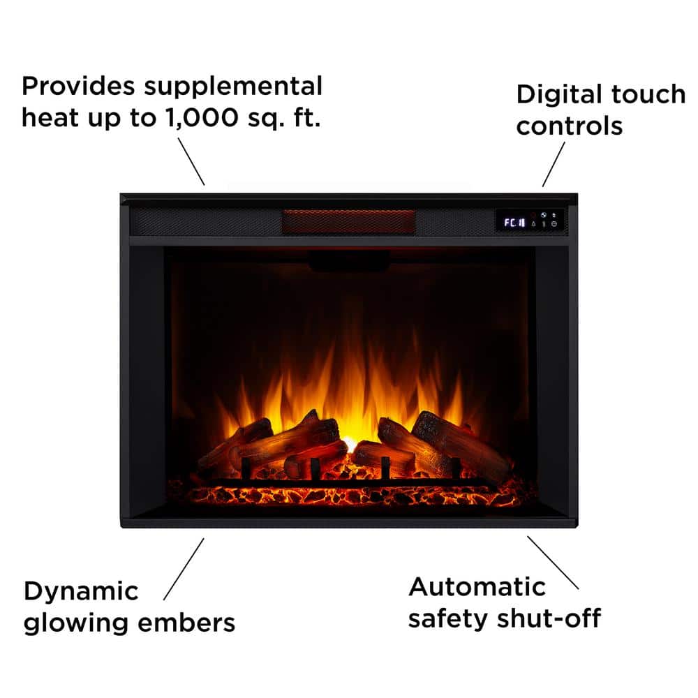 Kennedy 56" White Electric Corner Fireplace with Mantel