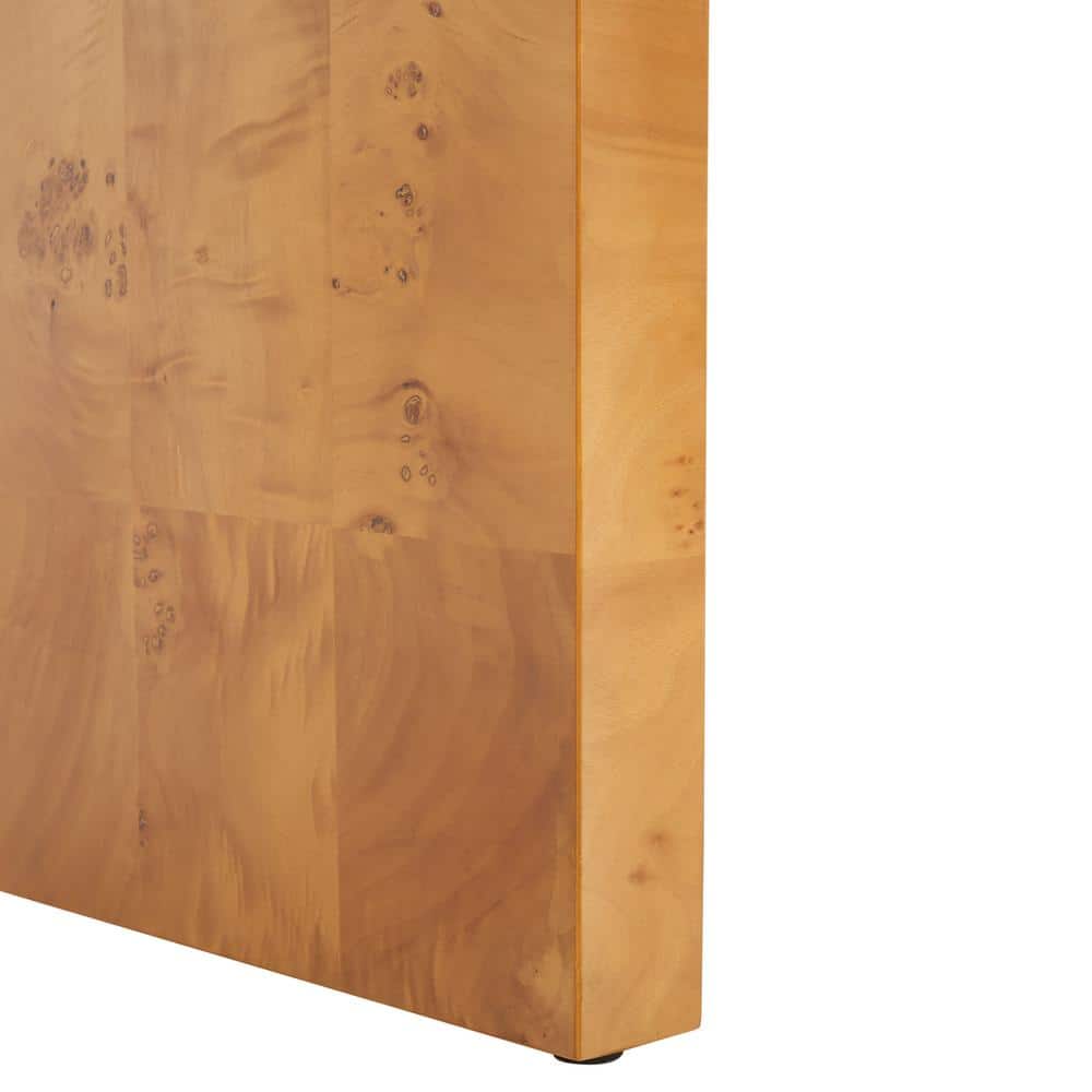 Cella Natural Poplar Wood Rectangle Console Table