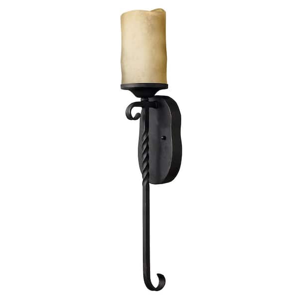 Casa 1-Light Olde Black Sconce