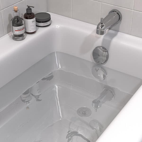 Silicone Bathtub Overflow Drain Cover  How to Get a Deeper Bath with  Better Soak