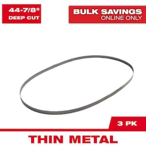 44-7/8 in. 18 TPI Deep Cut Portable Bi-Metal Band Saw Blade (3-Pack) For M18 FUEL/Corded