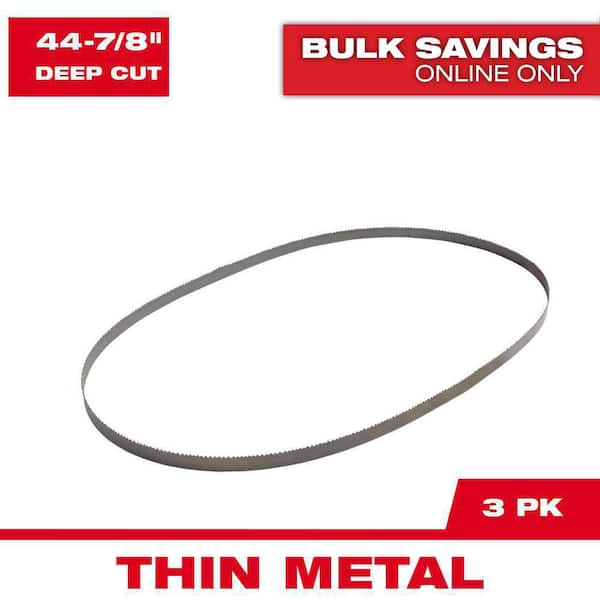 44-7/8 in. 18 TPI Deep Cut Portable Bi-Metal Band Saw Blade (3-Pack) For M18 FUEL/Corded