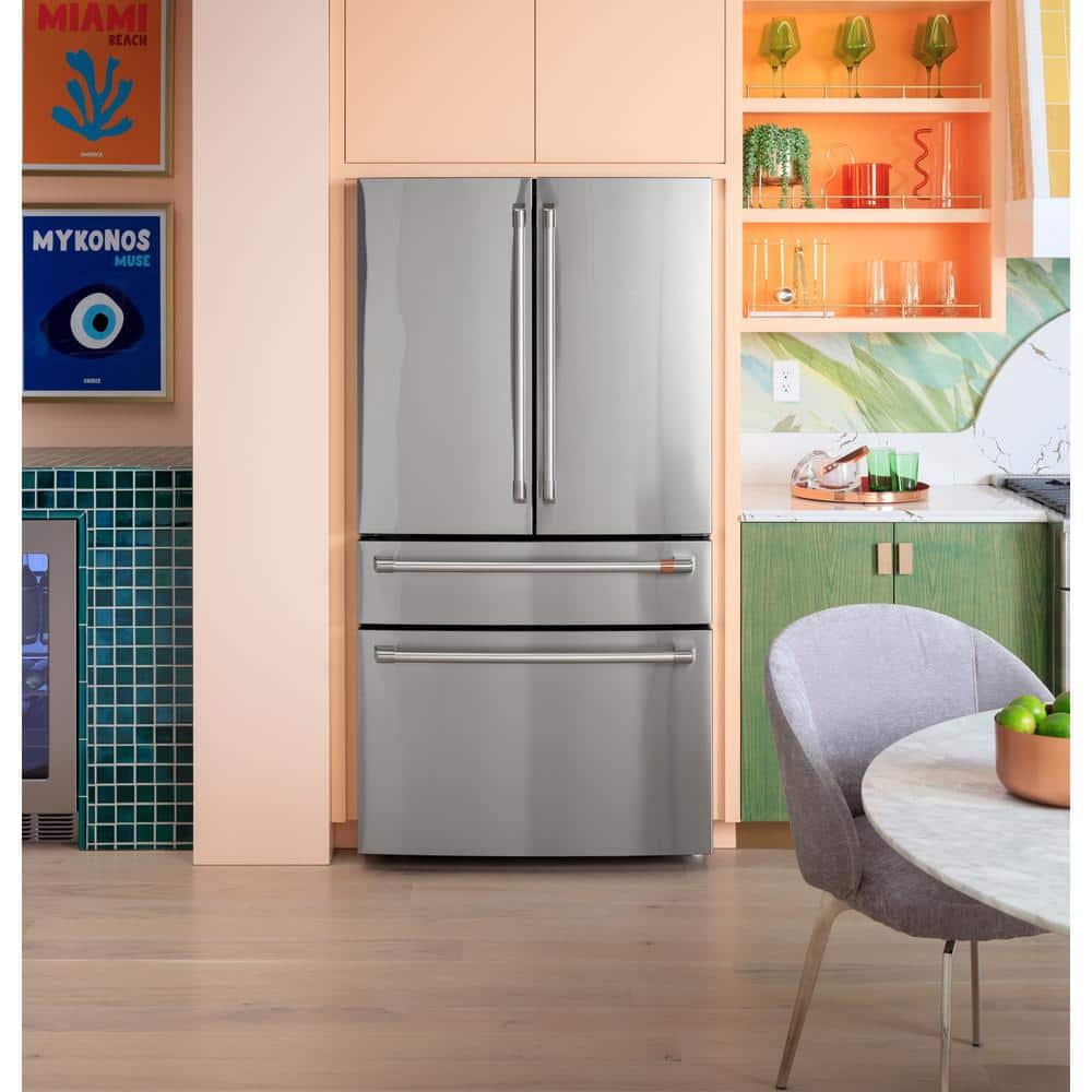 Stainless Steel 28.7 Cu. Ft. Smart French Door Refrigerator with Ice Maker