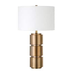 Campbell 27 in. Brass Table Lamp