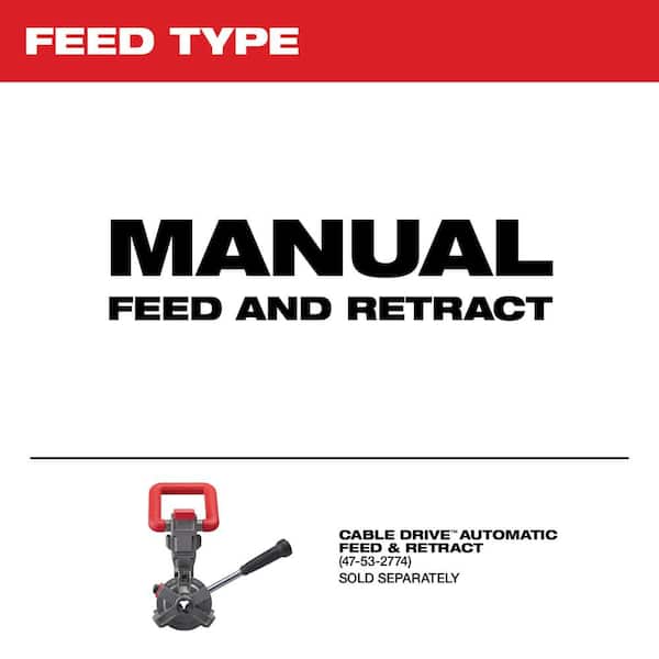 Milwaukee M18 FUEL 18V Lithium-Ion Cordless Drain Cleaning 5/16 in  