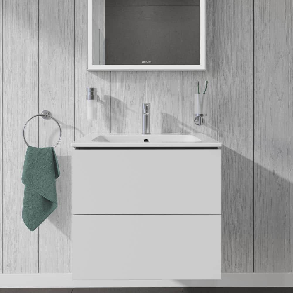 24.38'' White Wall-Mounted Single Bathroom Vanity