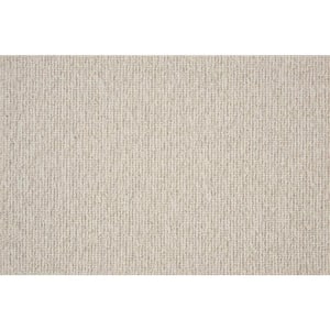Tidal Tweed - Stone - Gray 13.2 ft. 39.23 oz. Wool Loop Installed Carpet