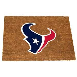 Houston Texans 19.5 in. x 29.5 in. Coir Fiber Colored Logo Door Mat