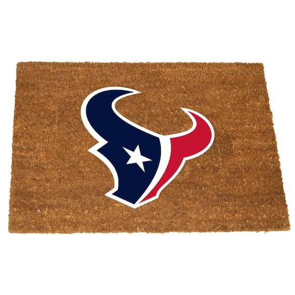 The Memory Company Houston Texans 19.5 in. x 29.5 in. Coir Fiber Colored Logo Door Mat