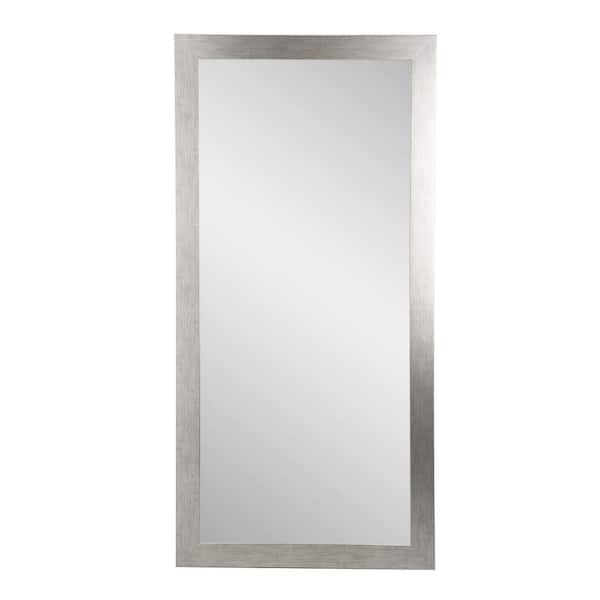 BrandtWorks Medium Silver/Black Modern Mirror (32 in. H X 71 in. W)