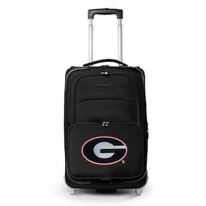 NCAA Georgia 21 in. Black Carry-On Rolling Softside Suitcase
