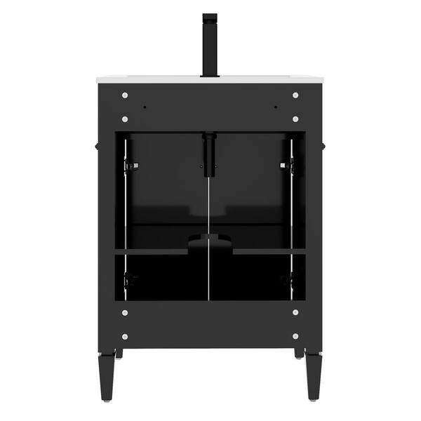 eclife 24 in. W x 18 in. D x 34 in. H 1-Sink Freestanding Bath