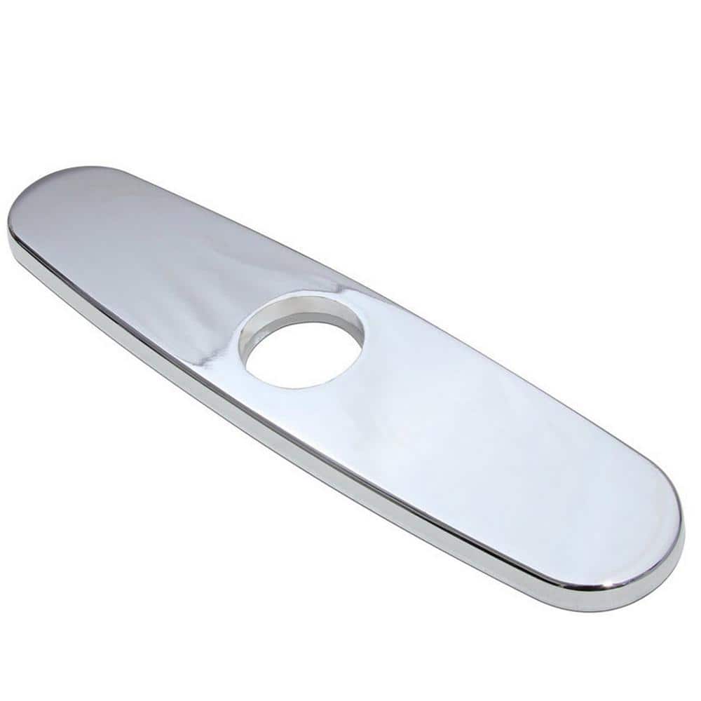 Chrome 10-Inch Universal Kitchen Faucet Deck Plate