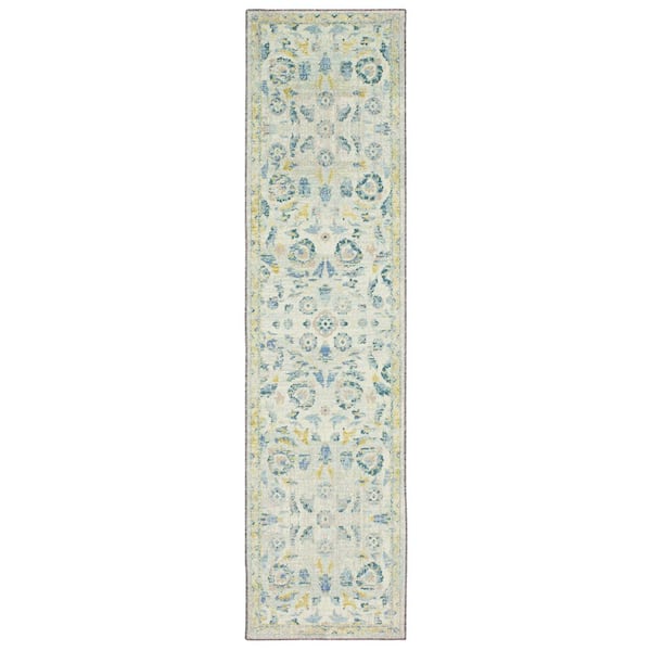 Mohawk Home Baikal Blue 2 ft. x 8 ft. Oriental Runner Area Rug