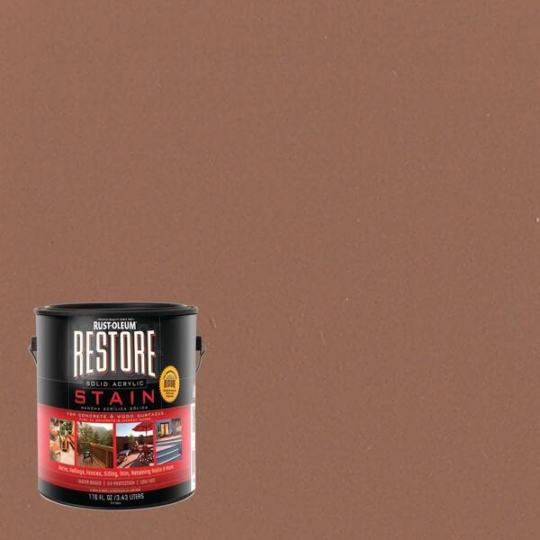 Rust-Oleum Restore 1 gal. Solid Acrylic Water Based Adobe Exterior Stain