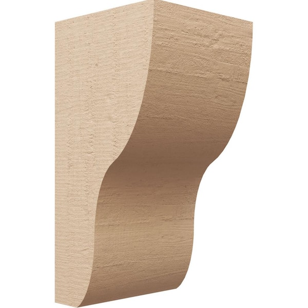 Ekena Millwork 10 in. x 20 in. x 10 in. Wide Greensboro Rough Cedar Woodgrain TimberThane Corbel, Primed Tan