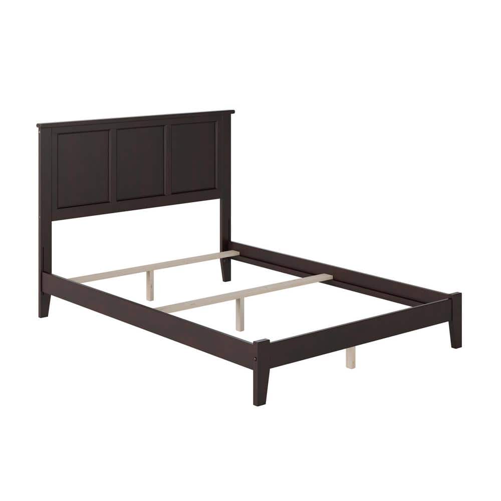 Madison Full Double Espresso Wood Frame Traditional Bed with Headboard