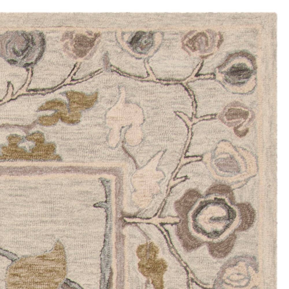 Gray Handmade Wool 8' x 10' Tufted Area Rug