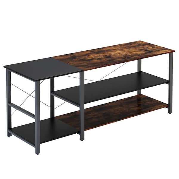 Utopia 4niture Cecile 15.7 in. Black TV Console Fits TV's up to 45 in. with Shelves