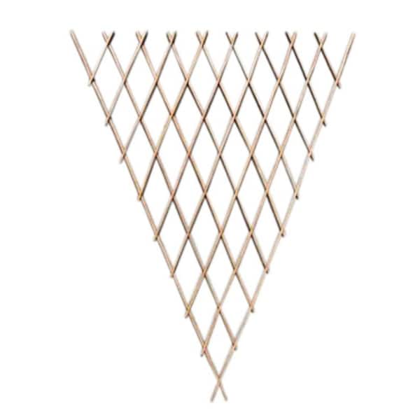 48 in. x 16 in. Peeled Willow Expandable Fan Trellis