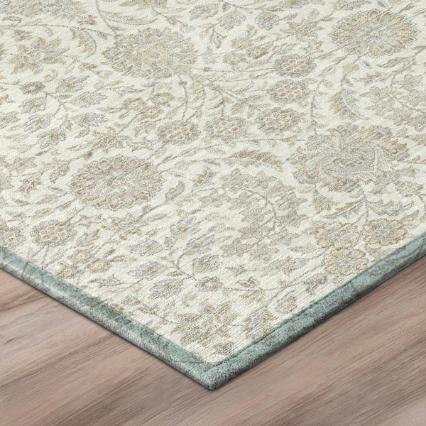 Chantille Machine Washable Indoor/Outdoor Abstract ACN3101 Ivory 9 ft. x 12 ft. Area Rug