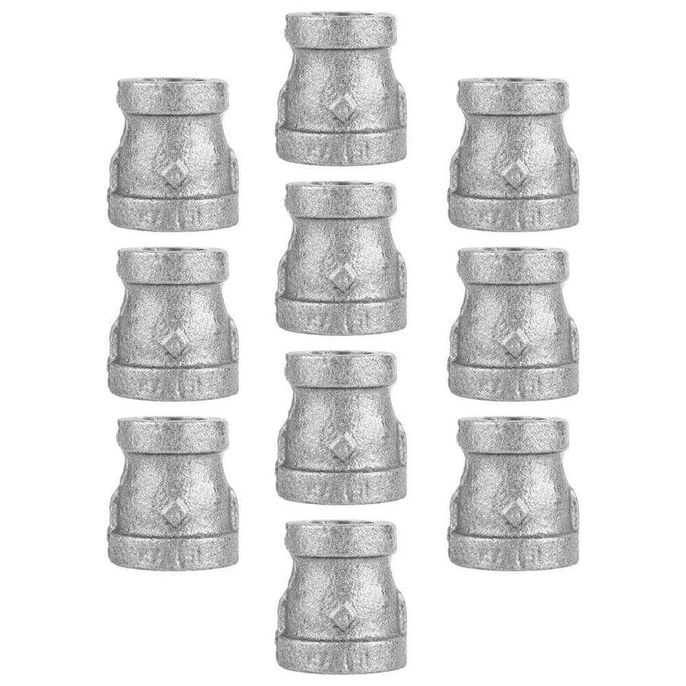 3/8 in. x 1/4 in. Black Malleable Iron Reducing Coupling Fitting (10-Pack) price history on PriceWatchPro