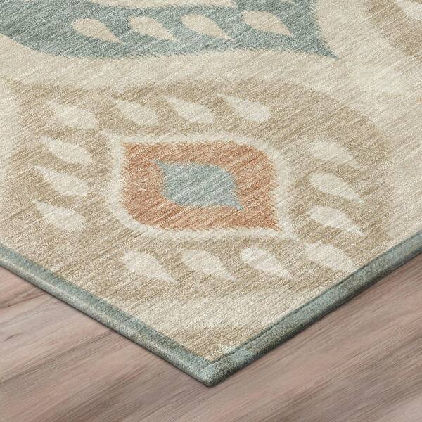 Chantille Machine Washable Indoor/Outdoor Abstract ACN3123 Linen 3 ft. x 5 ft. Area Rug