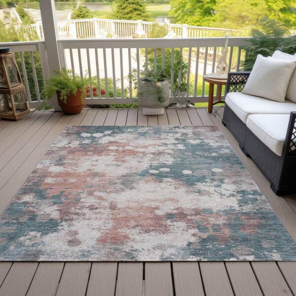 ギャルソンRUG Addison Rugs Chantille Machine Washable Indoor/Outdoor Abstract
