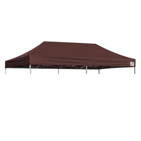 Terracemaster USA New 10 ft. x 20 ft. Pop Up Canopy Replacement Canopy Tent Top Cover, Instant Ez Canopy Top Cover Only (brown)