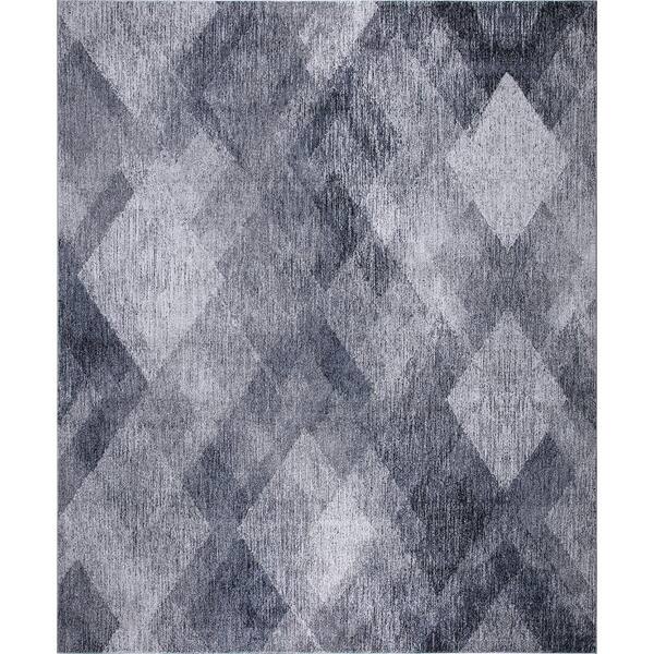 Concord Global Trading Genoa Ivory/Gray 8 ft. x 10 ft. Geometric Area Rug