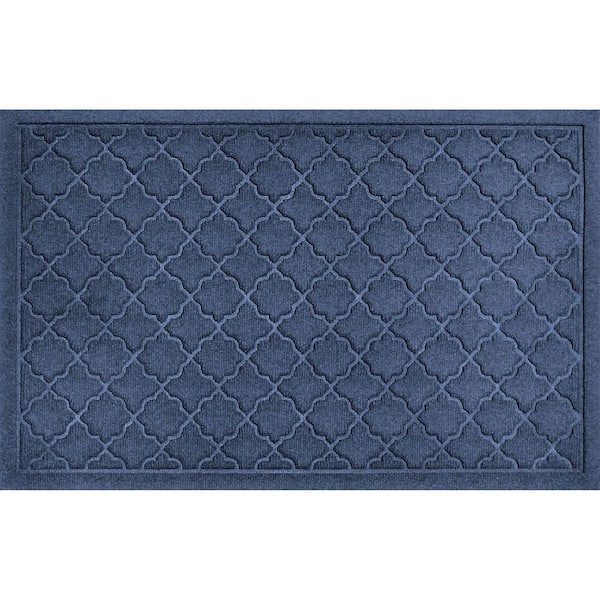 Waterhog Cordova 23 in. x 35 in. PET Polyester Indoor Outdoor Mat Navy