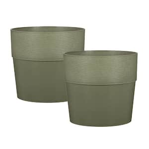 5.5 in. (14cm) Groove Khaki Resin 2-Pack