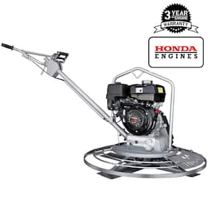 TOMAHAWK 46 in. Concrete Finishing Power Trowel 8.5 HP Honda Engine Combo Blades Float Pan Rubber Handle