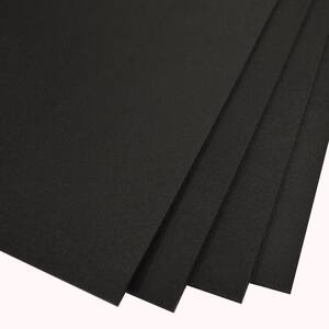 24 in. x 36 in. x .100 in. Black HDPE Sheet (4-Pack)