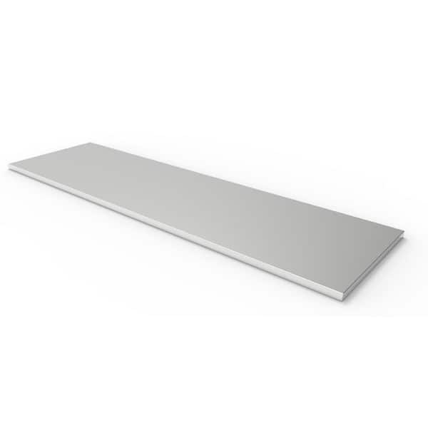 NewAge Products Performance Plus Series 84 in. W x 1.25 in. H x 24 in. D Stainless Steel Work Top