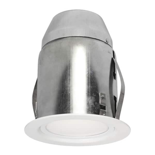 BAZZ 4.13 in. White Recessed Lighting Fixture Designed for Insulated Ceiling