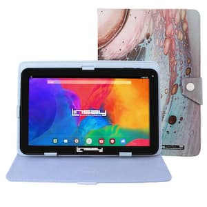 10.1 in. 1280x800 IPS 2GB RAM 32GB Storage Android 11 Tablet with Space Marble Leather Case