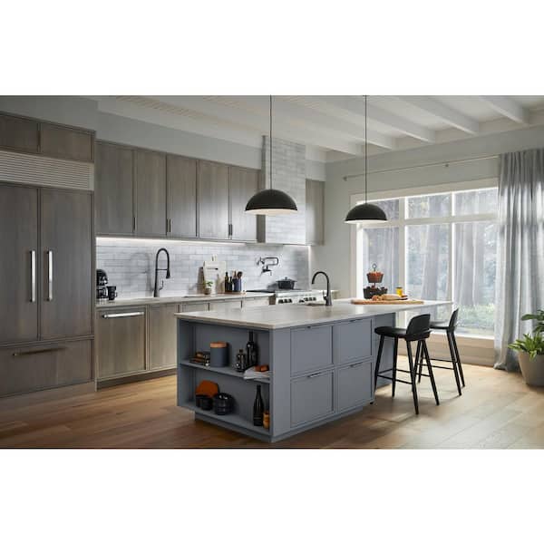 KOHLER Graze Single Handle Bar Faucet with Swing Spout in Matte Black