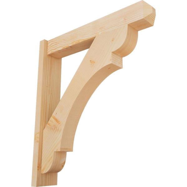 Ekena Millwork 6 in. x 32 in. x 28 in. Douglas Fir Olympic Craftsman Smooth Outlooker